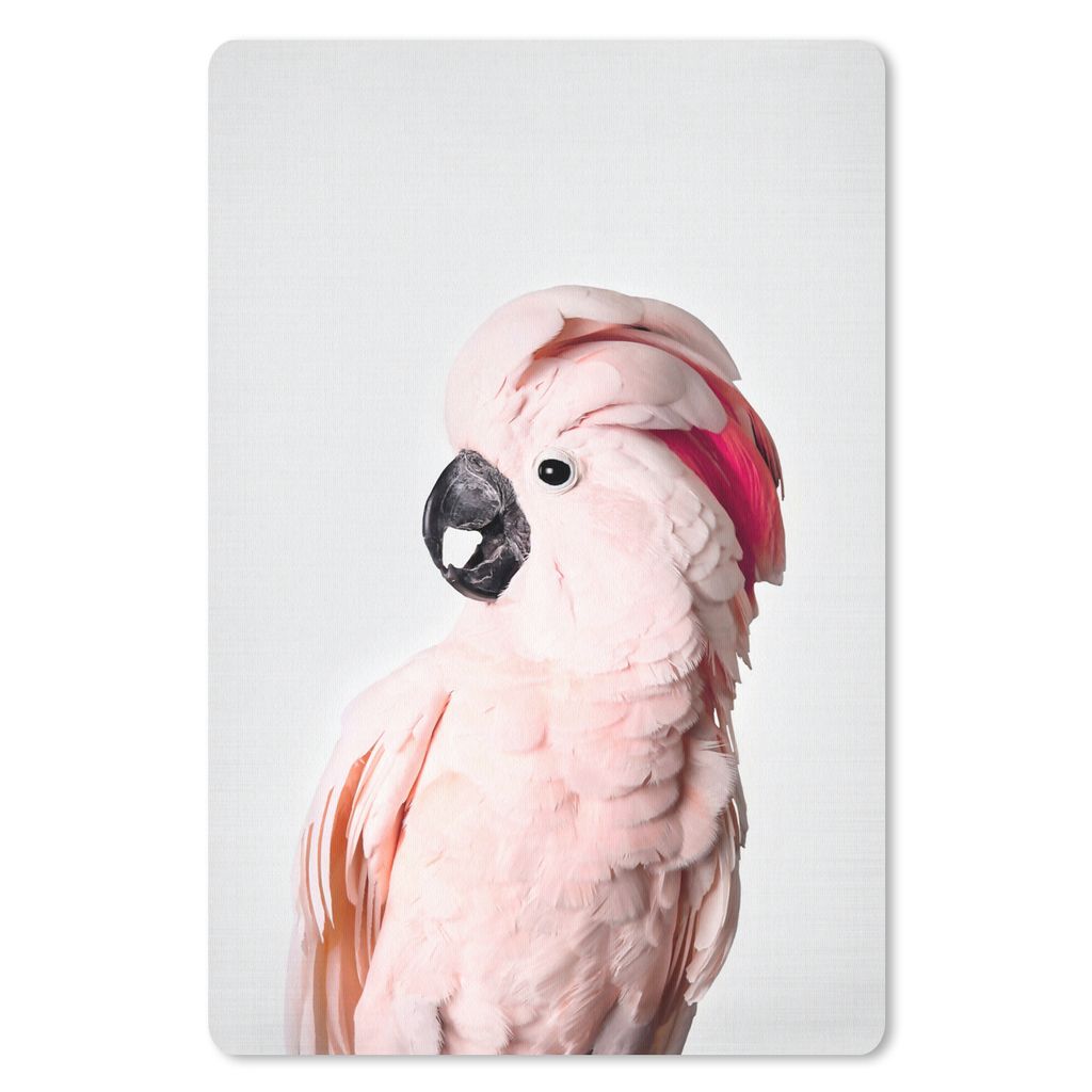MuchoWow Mauspad Mousepad Kakadu - Rosa - Tiere - Natur 40x60 cm - Mousepads - Maus Mat - Pad - Mausunterlage - Schreibtisch Accesoire