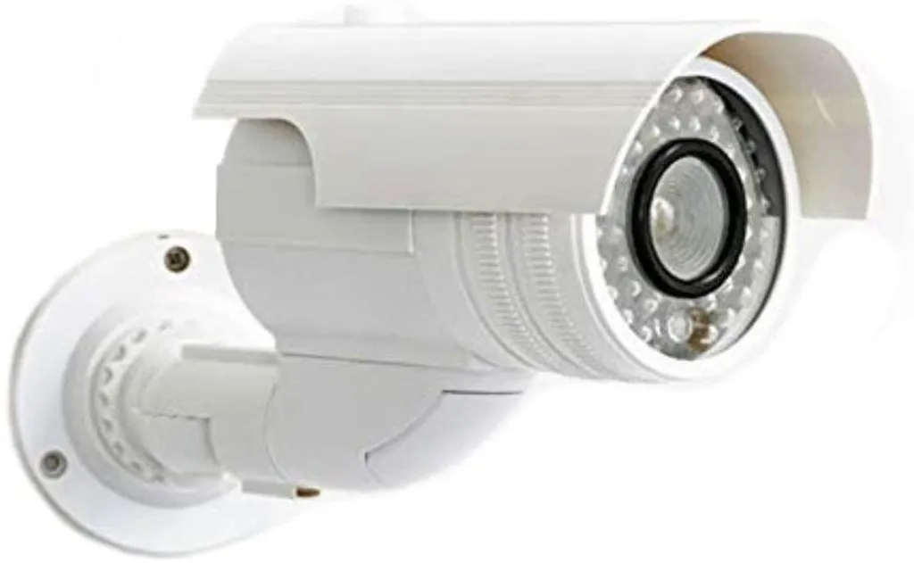 Caméra Factice Orientable Boîtier Étanche, LED Rouge, Fixation Murale - 7