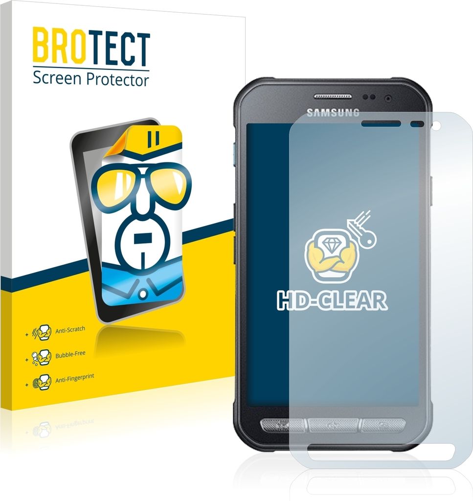 2x Für Samsung Galaxy XCover 3 Schutzfolie BROTECT Displayschutz Display Schutz Folie Klar Transparent