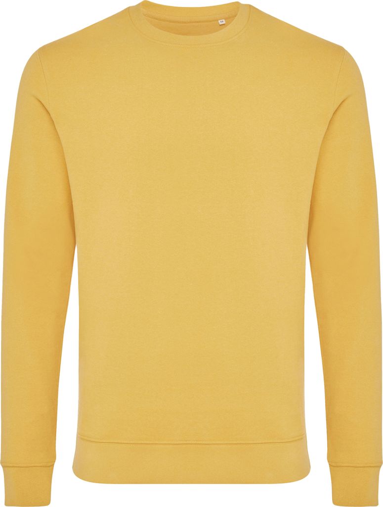 Iqoniq - "Zion" Sweatshirt Rundhalsausschnitt für Herren/Damen Uni XD622 (S) (Ockergelb)