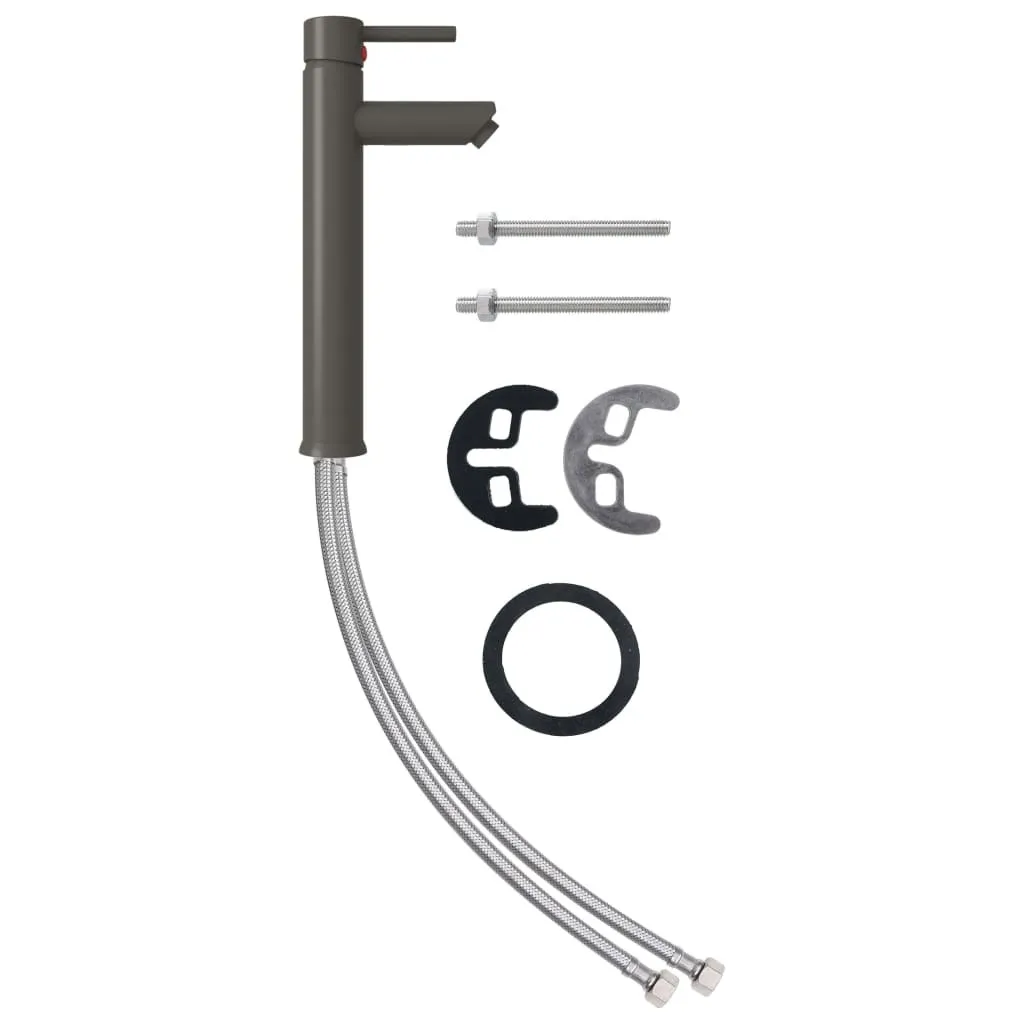 Set Lavabo in Vetro Temperato Trasparente con Rubinetto e Piletta - 5