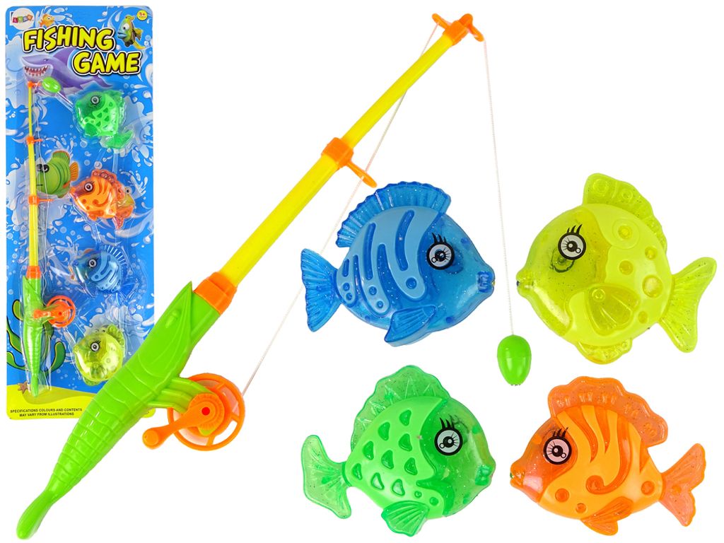 Fischfang Arcade Spiel Angelrute 4 Fisch