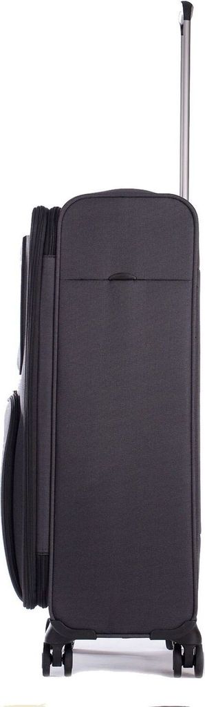 Stratic Light Koffer Weichschale Reisekoffer Trolley Rollkoffer Handgepaeck Tsa Kofferschloss 4 Rollen Erweiterbar Donkerblauw 79 Cm L 670191396