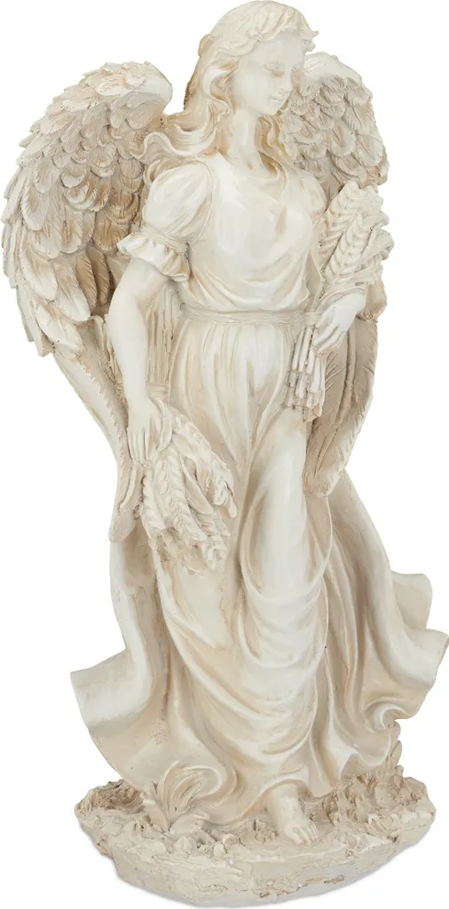 Statue d'Ange pour Cimetière - Décoration Funéraire Extérieure en Fonte