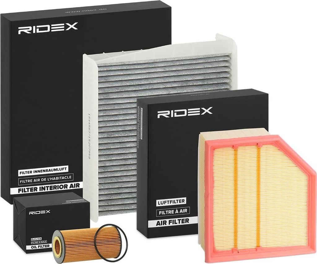 RIDEX Filterset Inspektionspaket Filtersatz für VOLVO V70 II (285) XC90 I (275) S60 I (384) XC70 Cross Country (295)