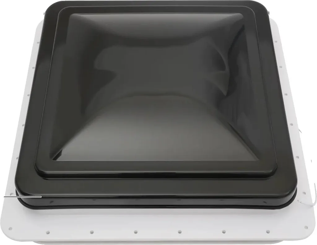 Ventilateur de toit RV noir en plastique durable, grille de sécurité fine