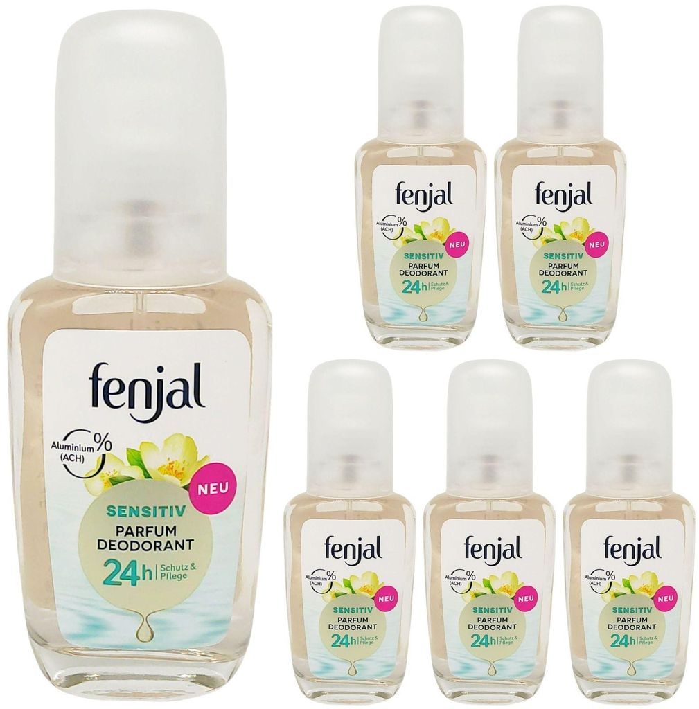 6x fenjal Parfum Deodorant SENSITIV 75ml empfindliche Haut Panthenol Schutz Pflege