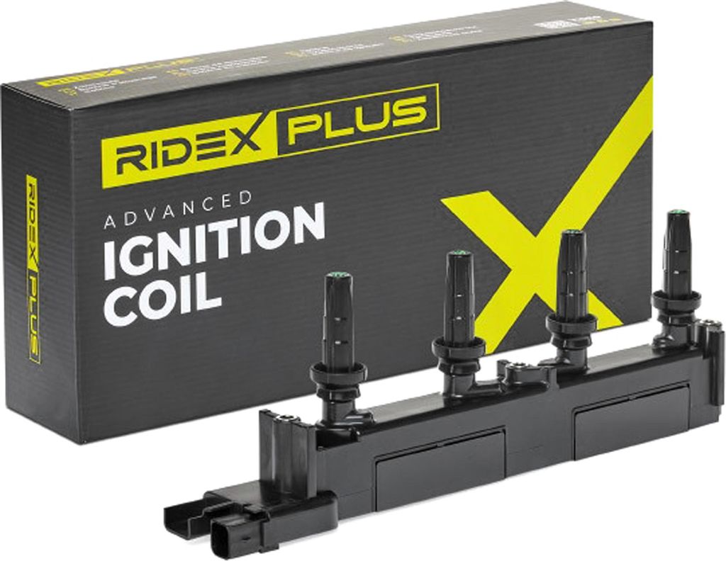 RIDEX PLUS 689C0037P Zündspule für FIAT Ulysse (179) Scudo Kastenwagen (220) Scudo Kombi (220) ULYSSE (220) passend für PEUGEOT 206 Schrägheck ...