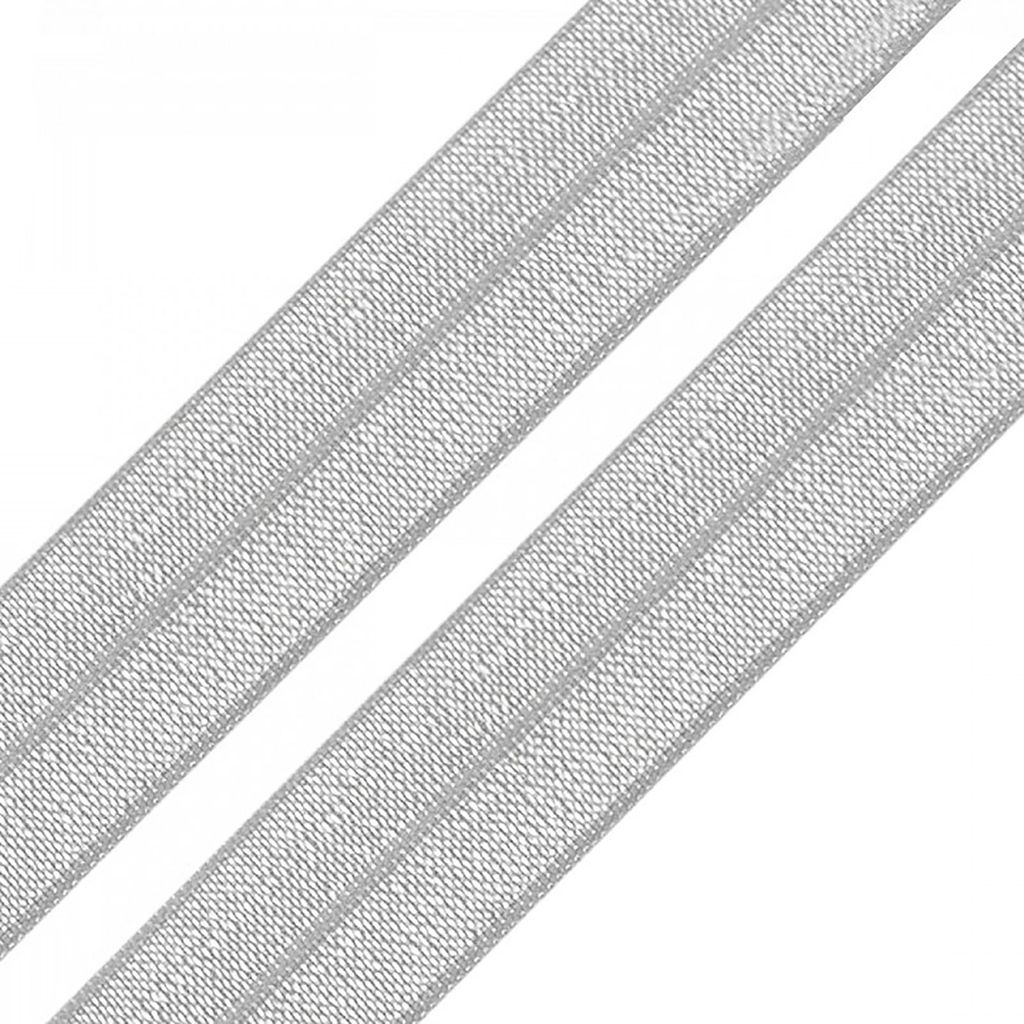 1m Einfassband 20mm hochelastisch 44% Elasthan gefalzt Meterware Faltgummi