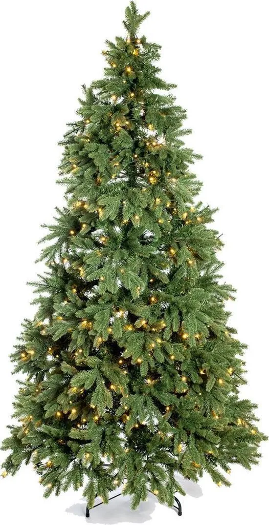 Arbre de Noël artificiel lumineux Roswell Pin 150cm avec lumières LED