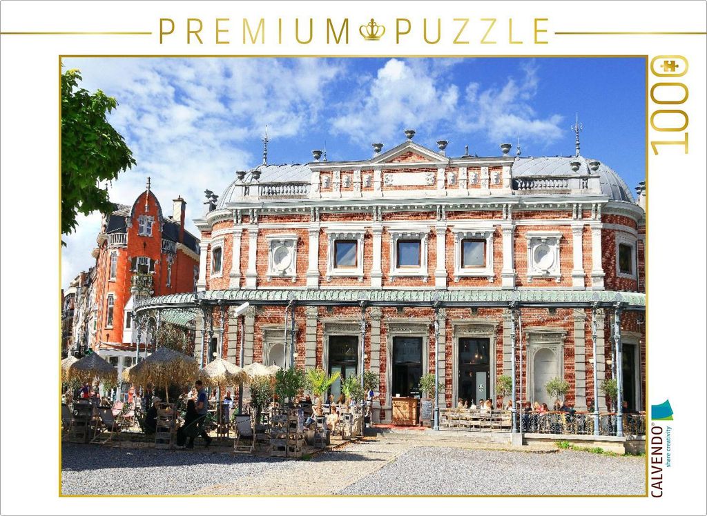 CALVENDO Puzzle Spa in Belgien, Brasserie im ehemaligen 'Pavillon des petits jeux' | 1000 Teile Lege-Größe 64x48cm Foto-Puzzle für glückliche S...