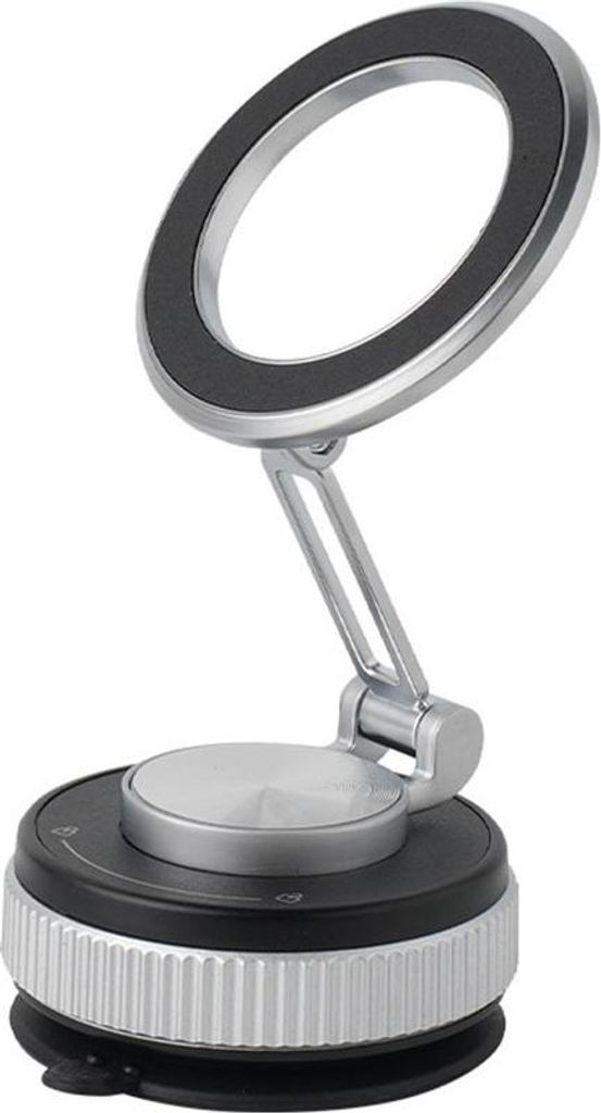 INF Multifunktionaler magnetischer Handyhalter fürs Auto - 360° drehbar Silber