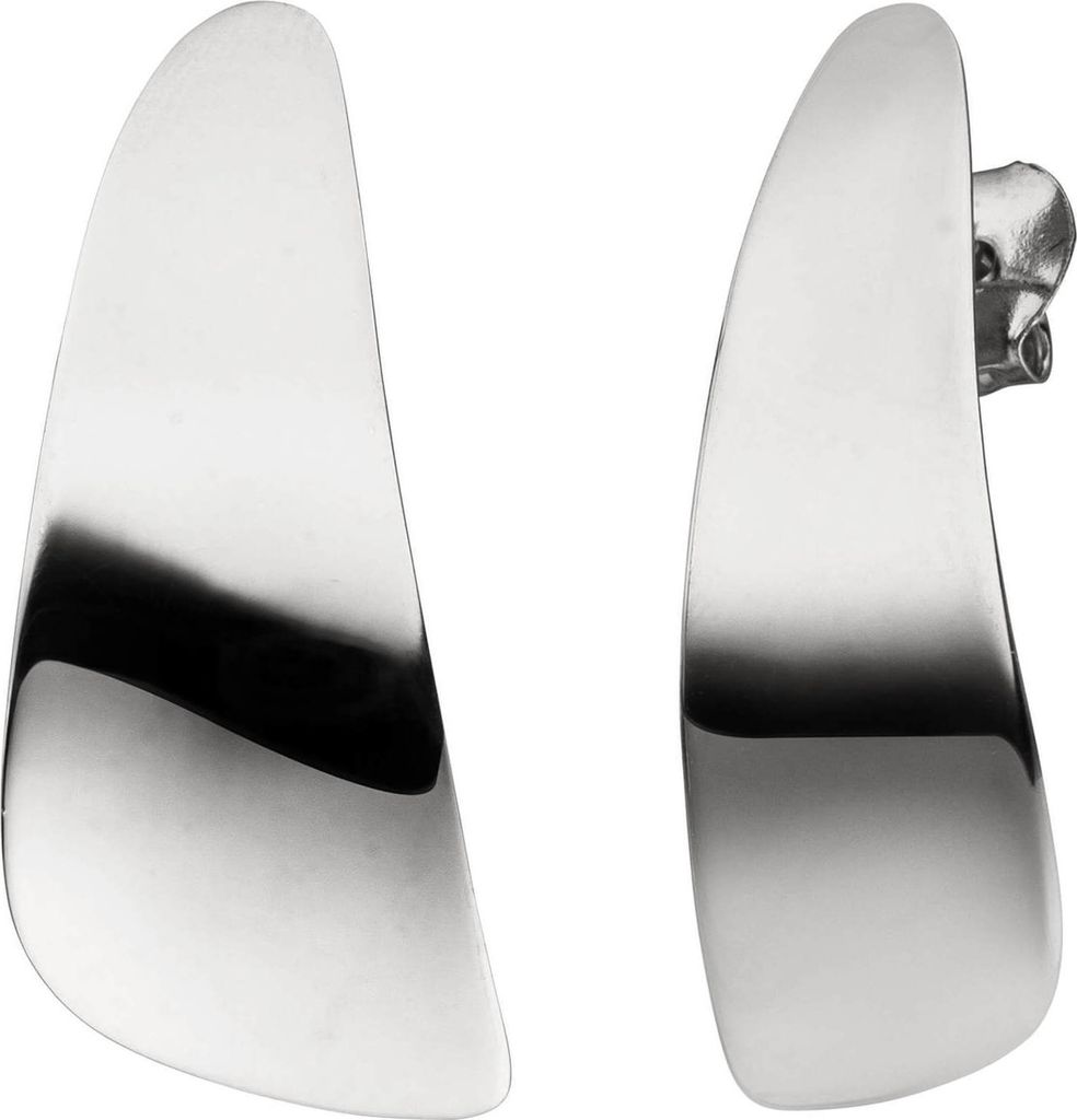 Ohrstecker aus 925 Silber 30,5x13,6mm glänzend schlicht Ohrschmuck Ohrringe