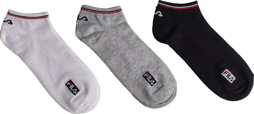 Fila 3er-Pack unsichtbare Bambussocken F5508 für Damen und Herren