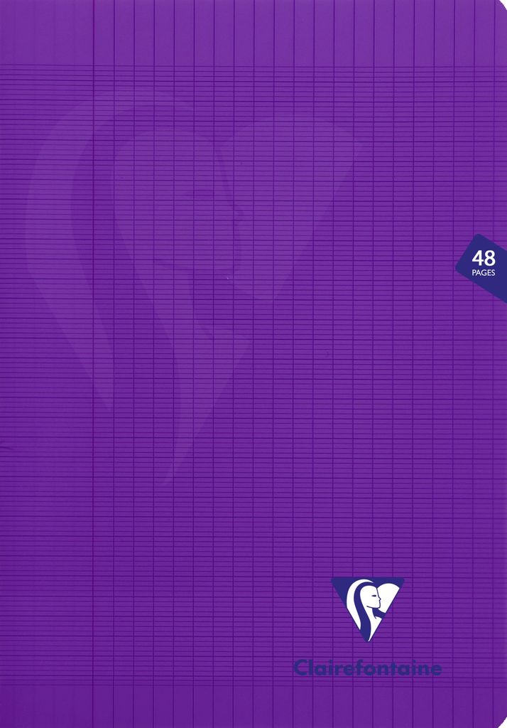 Clairefontaine 10x Heft A4 Mimesys, 24 Blatt 90g, Violett 373101C