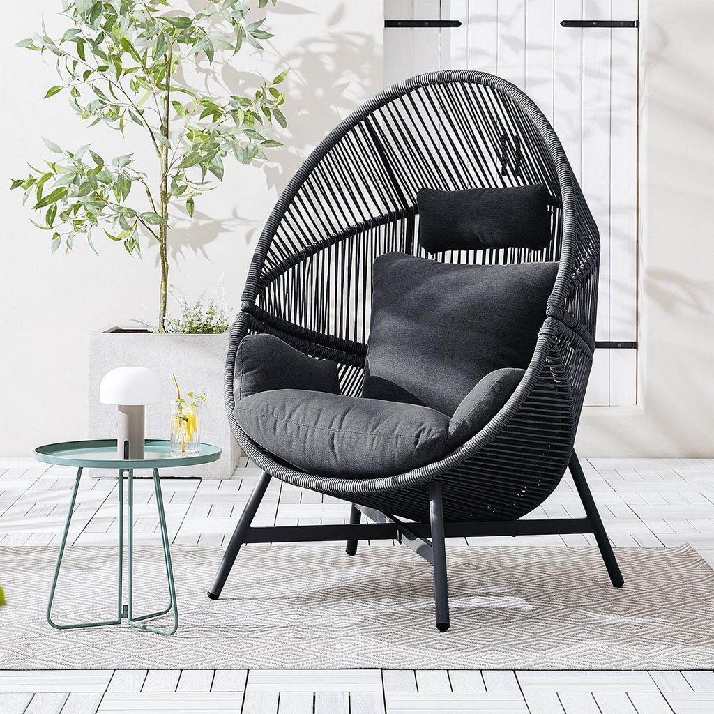 GARTENSESSEL - Eisen / Polyester