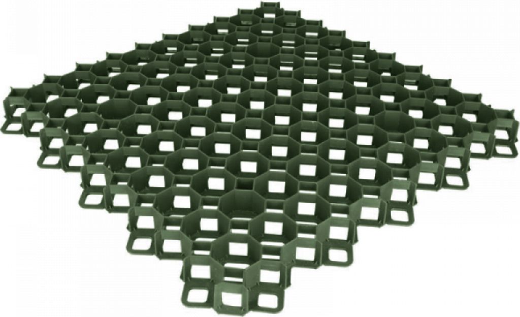 60x60x4 cm Kunststoff Rasenwaben Bodenwaben Rasengitter Produktbild 