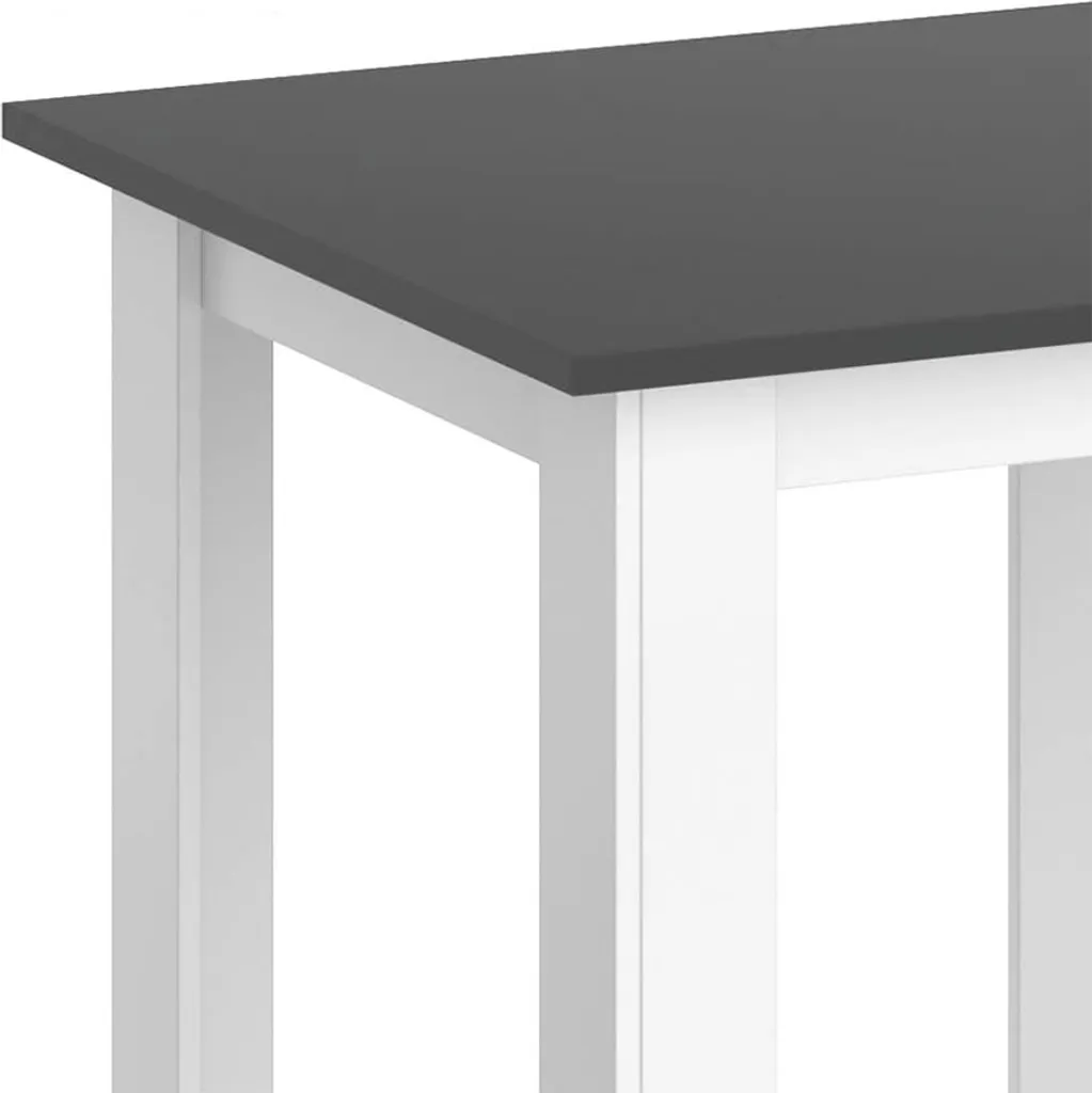 Table de repas anthracite Vicco Karlos 80x80 cm robuste et design mat - 4