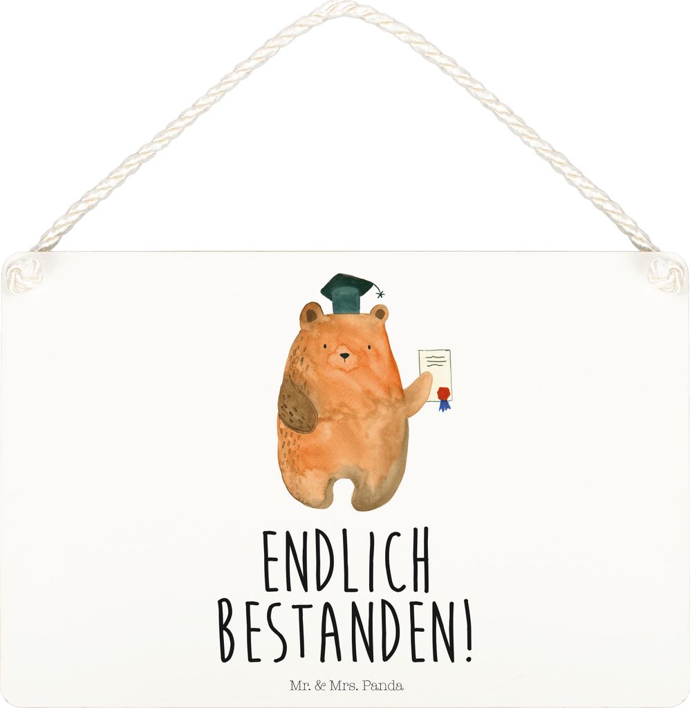 Mr. & Mrs. Panda wandtafel Bär Prüfung DIN A5 - Weiß - Produktbild 