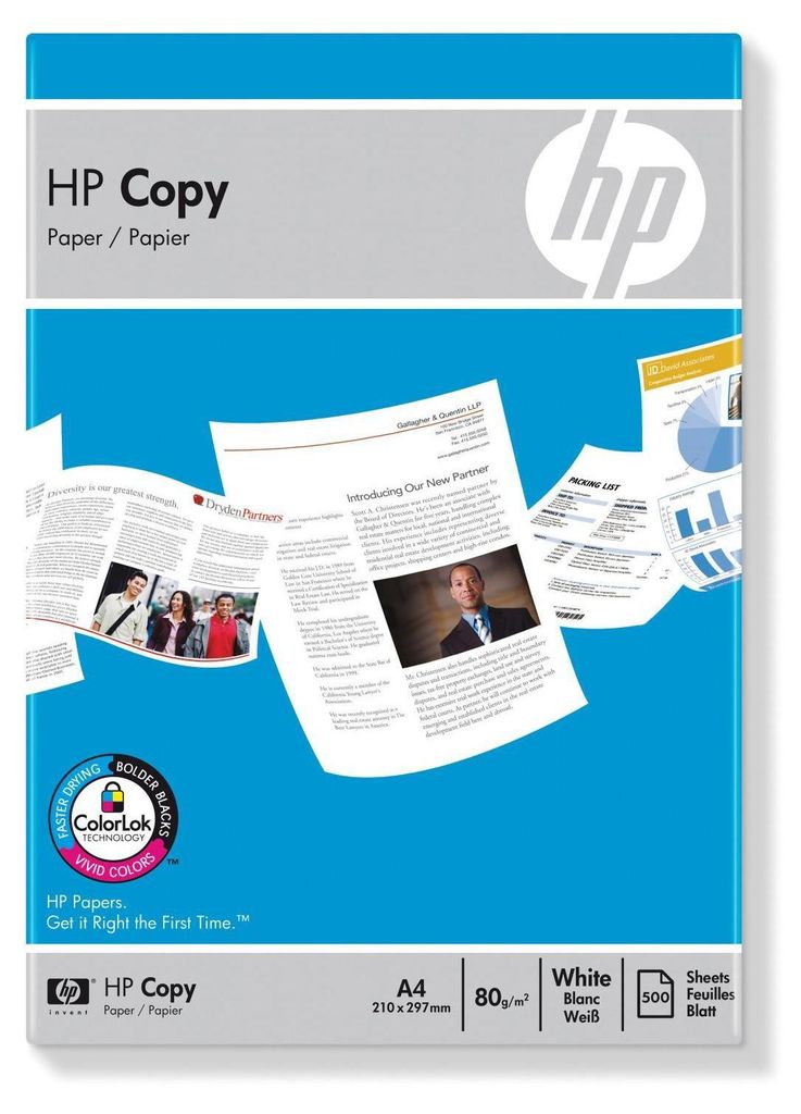 HP Confezione da 500 fogli carta per fotocopie da 80 g/m² Immagine del prodotto 