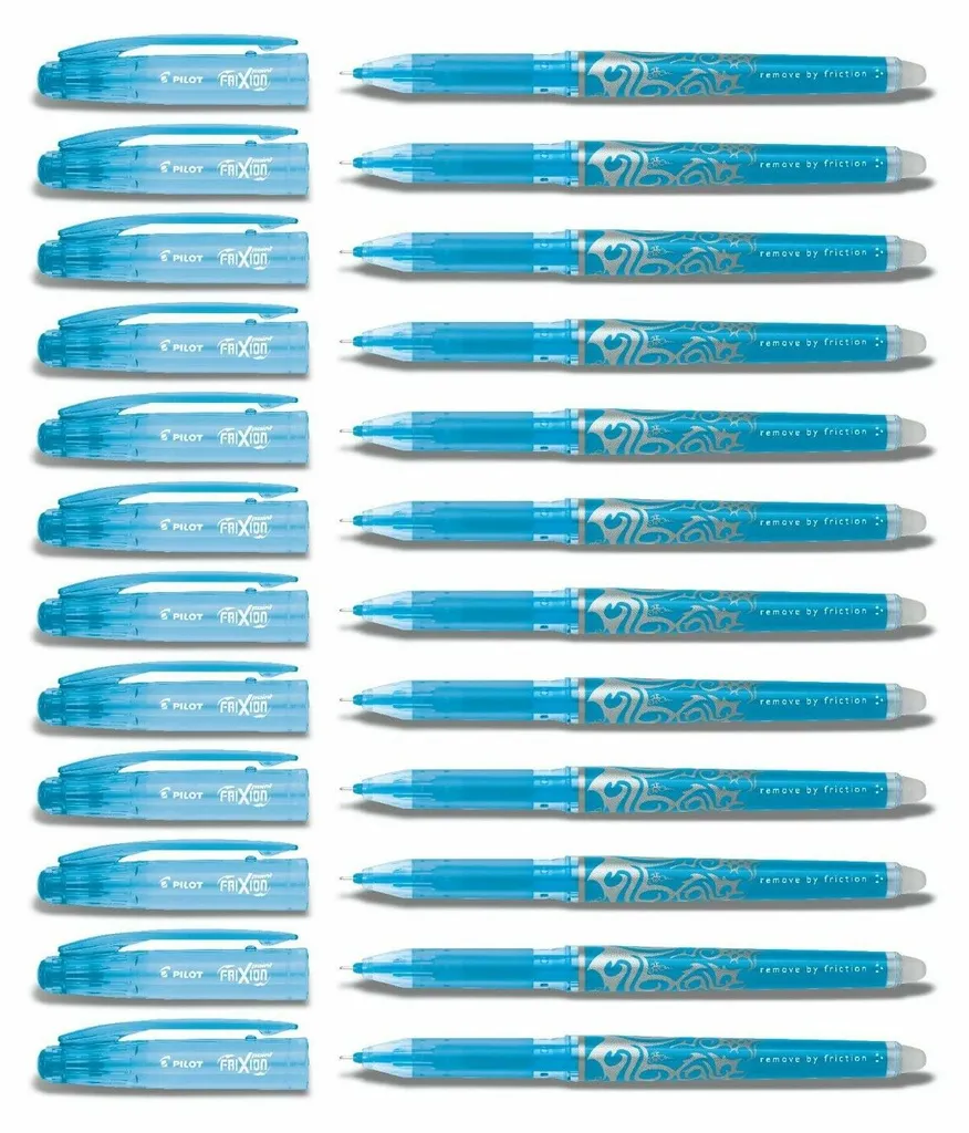 Pilot Frixion Point 0.5 Roller Bleu Clair Effaçable - Set de 12 Pièces - 2