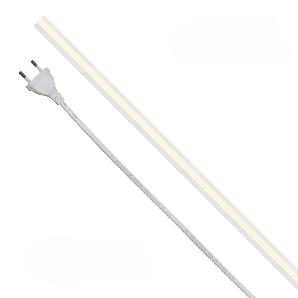 Ruban LED COB Milky 20m 220V 3000K Blanc Chaud IP65 Haute Densité