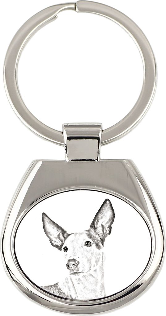 Podenco Ibicenco, Ibiza-Podenco,Ca Eivissec - Schlüsselanhänger mit Hund, Anhänger mit Aufdruck, personalisierter Anhänger der Marke Art-Dog