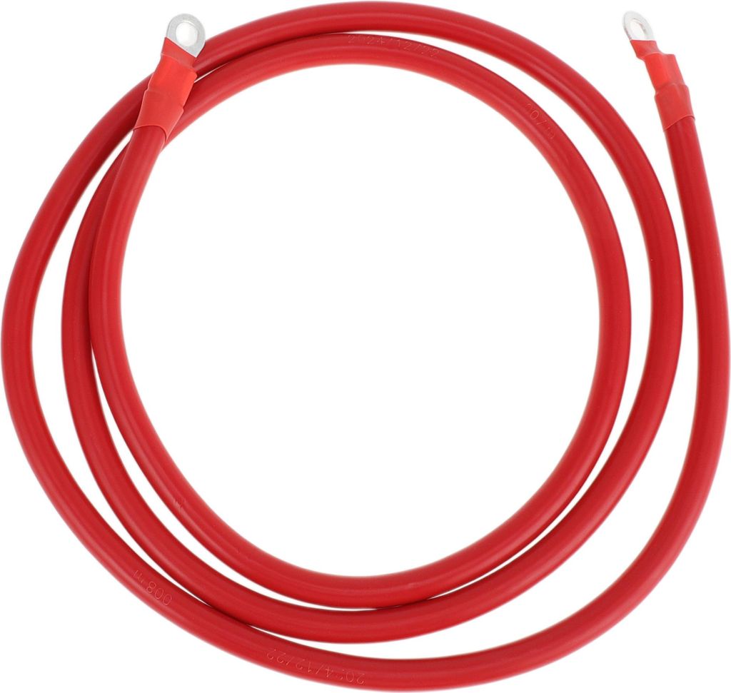 180cm 4AWG Batterie Wechselrichter Kabel 5/16" Batterie Kabel Verzinntes Kupfer Rot OT Typ