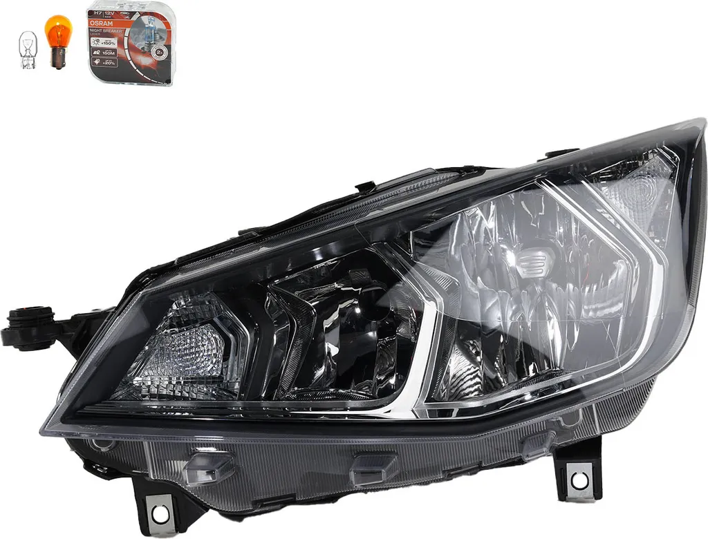 Johns, Proiettore sinistro + Osram Night Breaker Laser + LWR TFL adatto a SEAT ARONA 671709 6F1941005A 6F1941005B 6F1941005D 6F1941005