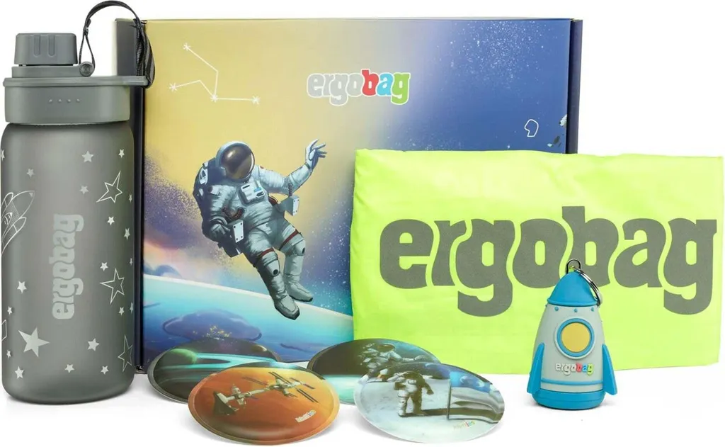 Ergobag Fan Box Weltraum: Klettie Multicolore per Zaini Scolastici - 2