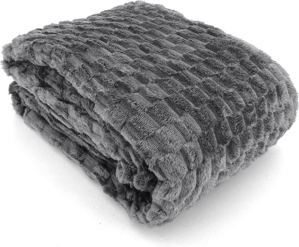 Heimtexland ® super flauschige Flanell Kuscheldecke XL Produktbild 
