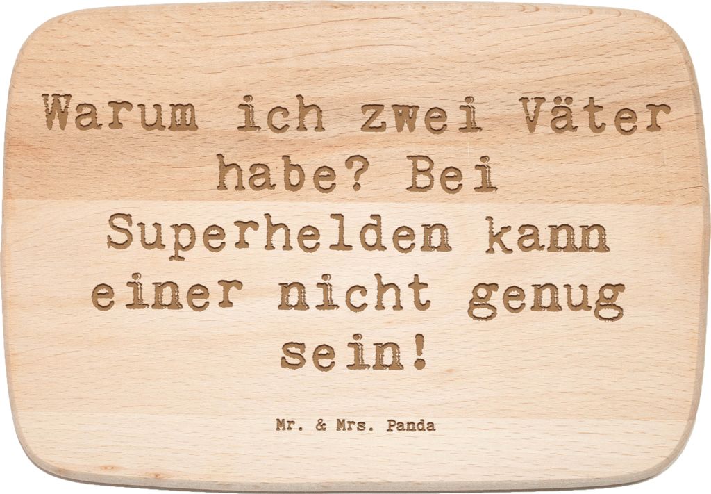 Mr. & Mrs. Panda Schneidebrett Spruch Superhelden Stiefvater - Transparent - Geschenk, persönliche Erinnerungen, Weihnachten, vesperbrett, Frühst...