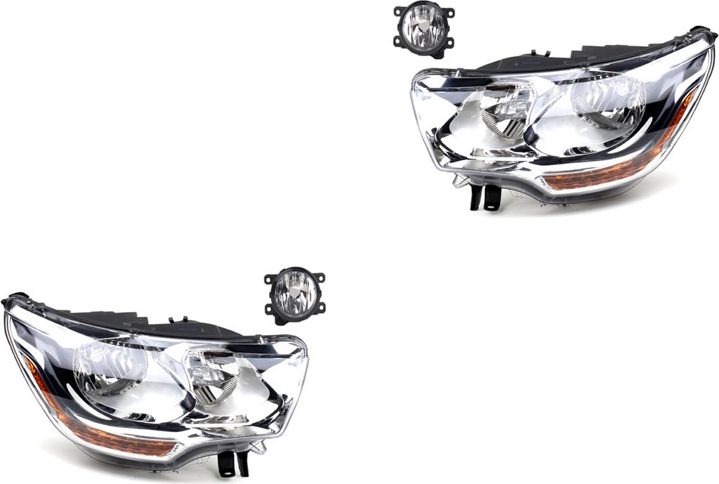Johns, Scheinwerfer Satz Halogen passend für Citroen C4 11/09-12/14 H7 H1 L+R + Nebels. 00006206S1 6206S1 9687304480 9803112580 00006208S1 6208S1 ...