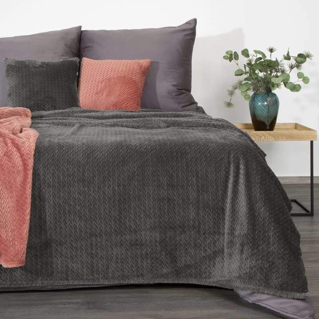 D91 Coperta Cindy3 170x210 cm Grafite - 7