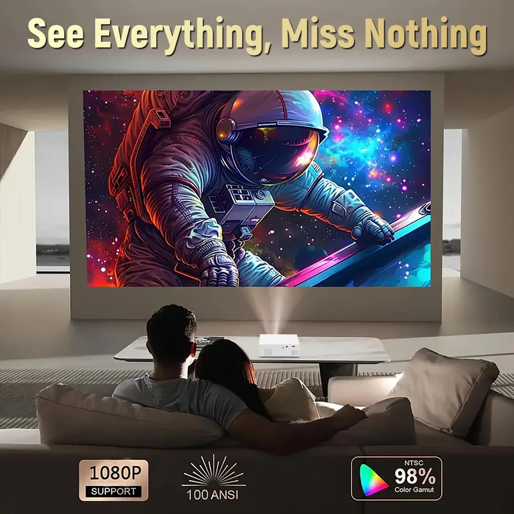 Mini Projecteur LED pour Projeter l'Écran de votre Smartphone sans Effort - 3