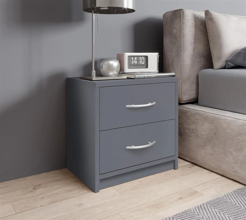 Table de chevet Pepe graphite 39cm idéale pour ranger vos petits objets