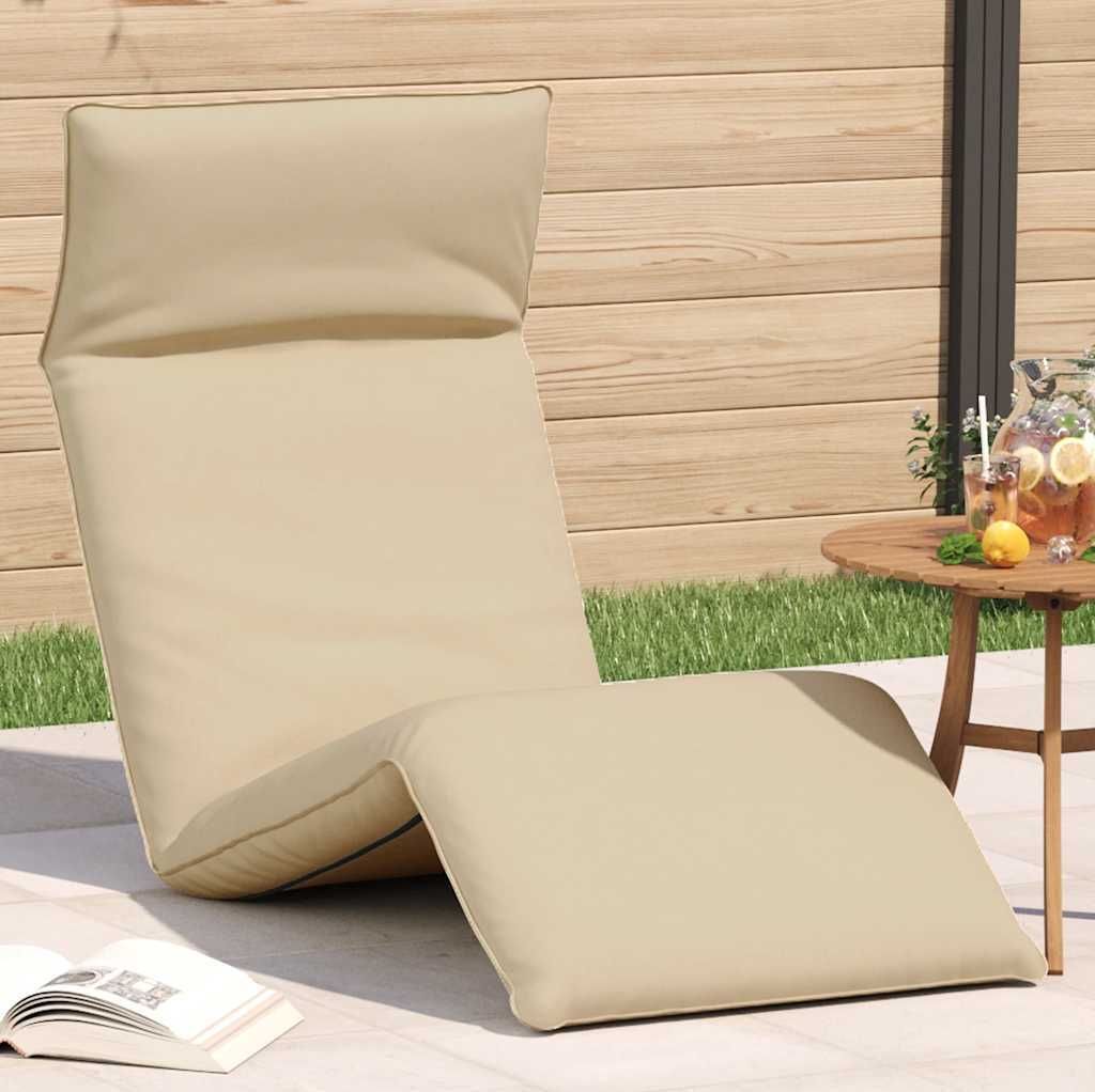 “2026 Moderne“Sonnenliege Klappbar Beige 175x54x8,5cm Oxford-Gewebe - Gartenliegen Designermöbel 9939866
