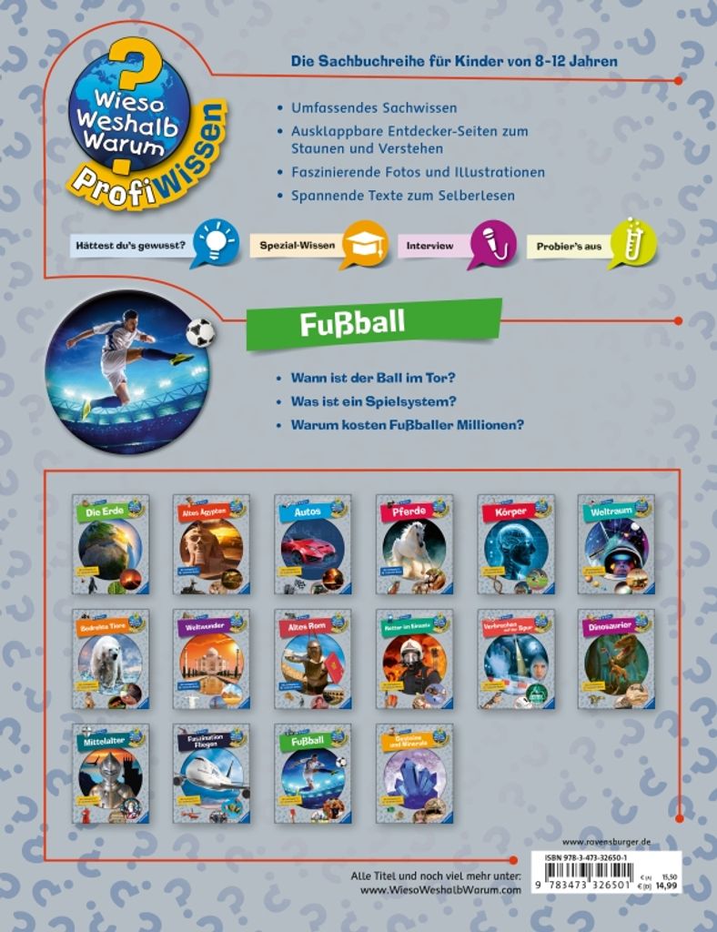 Wieso? Weshalb? Warum? ProfiWissen: Fußball (Band 15) Image du produit 