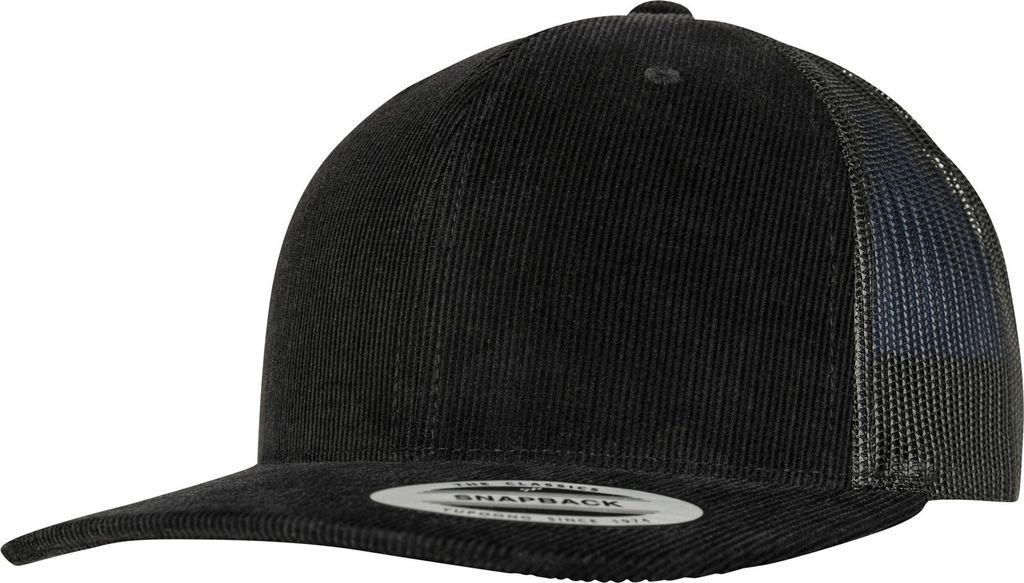 Flexfit By Yupoong Cord Retro Trucker Kappe RW7581 (Einheitsgröße) (Schwarz)