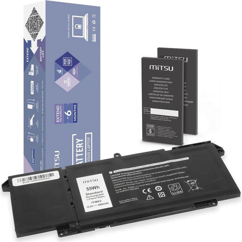 7FMXV Akku für Dell Latitude 5320 7320 7420 7520