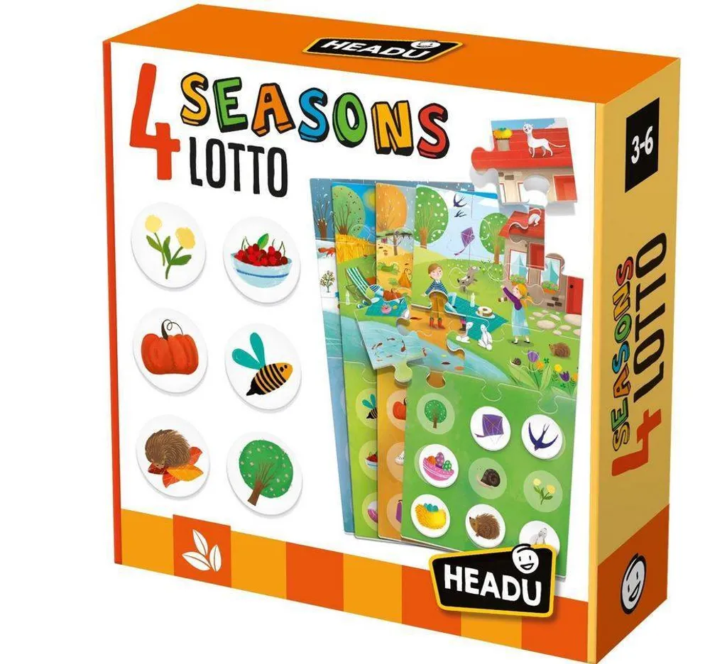 Jeu éducatif 4 saisons HEADU 53672 pour l'éveil des enfants dès 3 ans