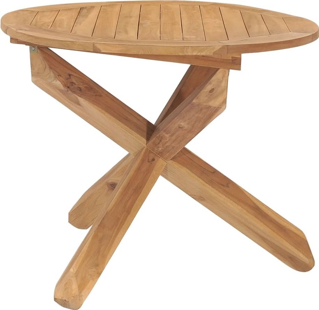 " "Esstisch/Outdoor Tisch - Garten-Esstisch - moderne Design - Balkontisch - Ø90x75 cm Massivholz Teak NeuMöbel 4831928
