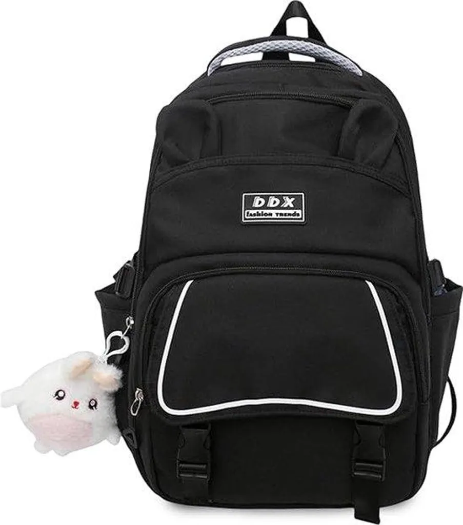 Sac à dos d'école léger pour étudiants avec ses accessoires en peluche