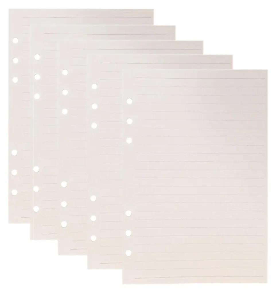 Feuilles A5 Lignées 100g Premium pour Organiseur 6 Trous - Pack de 400