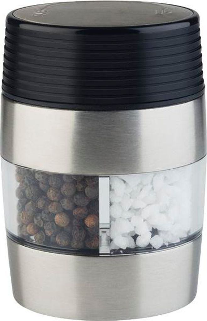 APS 2in1 Salz- und Pfeffermühle silber / transparent Produktbild 