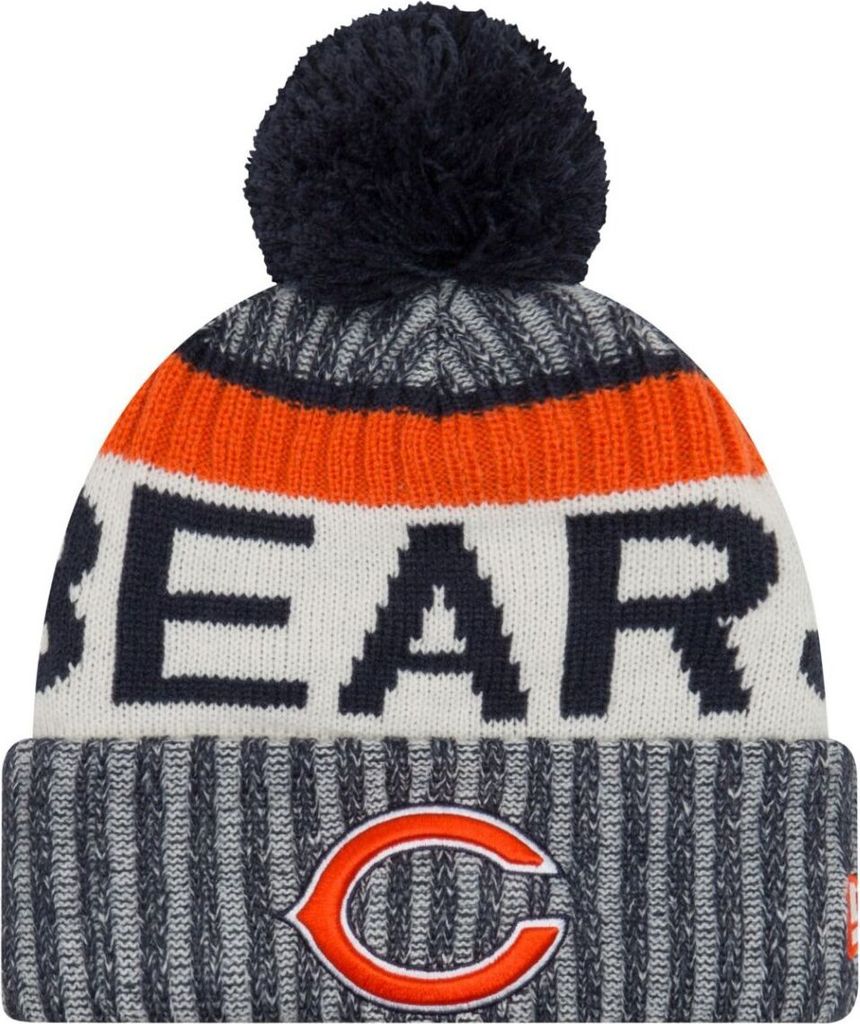 New Era NFL SIDELINE 2017 Bobble Mütze - Chicago Bears