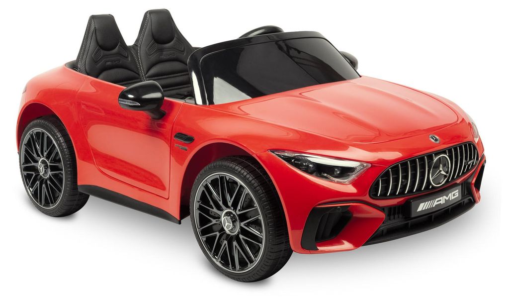 CARETERO - Kinder Elektroauto ab 3, Mercedes-Optik SL63, Akkubetrieben, Rot