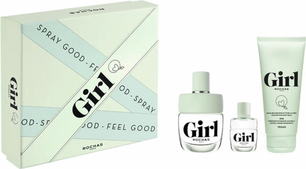 Rochas Girl Eau De Toilette Spray 100ml Set 3 Parti