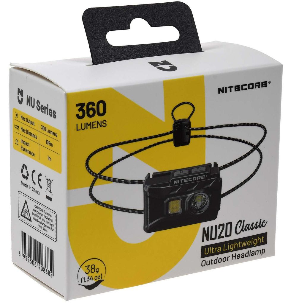 Nitecore NU20 Classic, Stirnband-Taschenlampe, Schwarz, Produktbild 