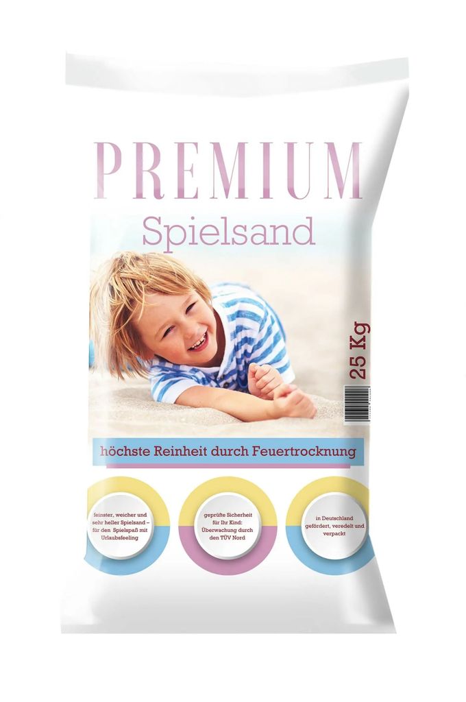 Spielsand Quarzsand Premium für Kinder Sandkasten Dekosand Produktbild 